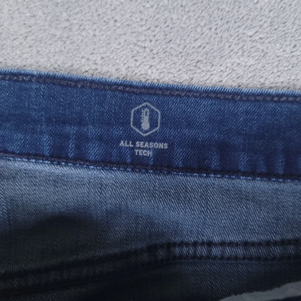 Levis 541‎ Jeans Mens 36x34 Athletic Stretch Indigo Blue Denim Distressed